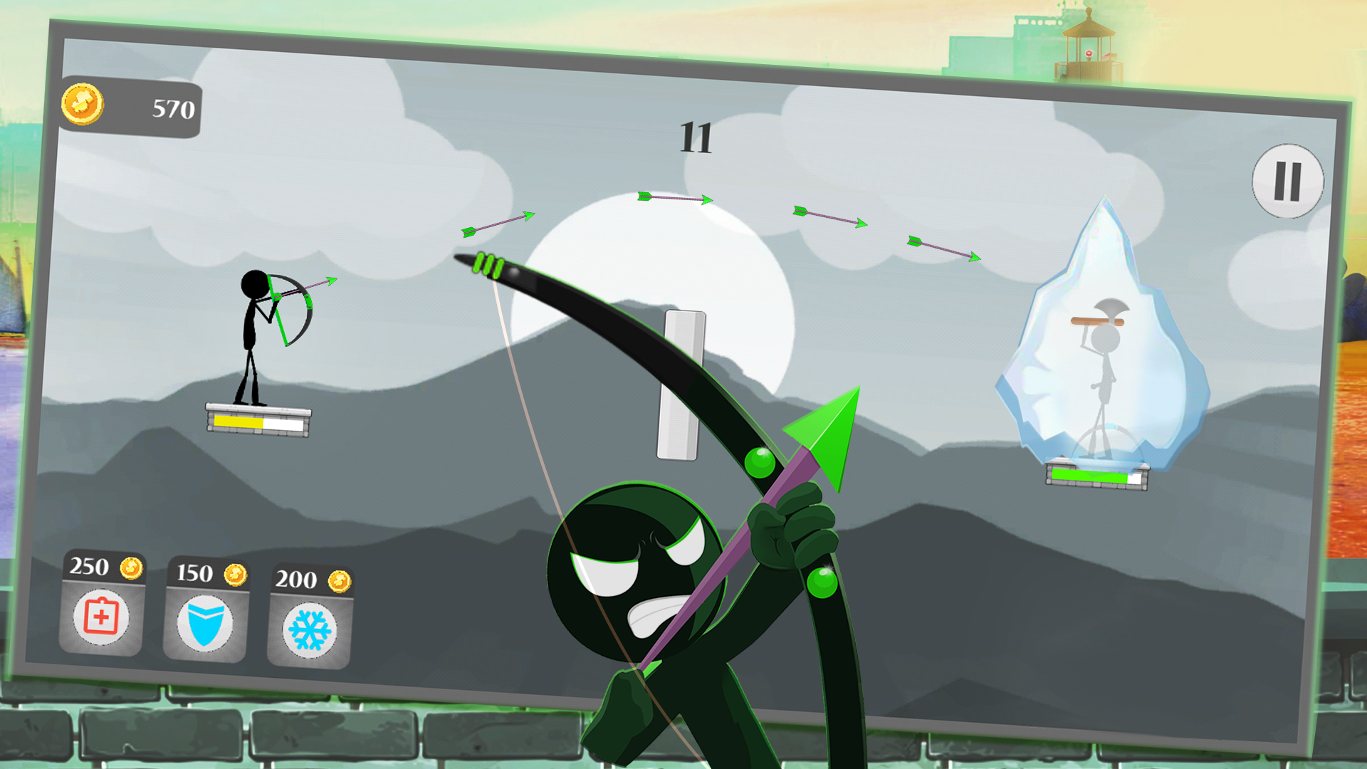 اسکرین شات 4 بازی Arrow Battle - 2 Player Games