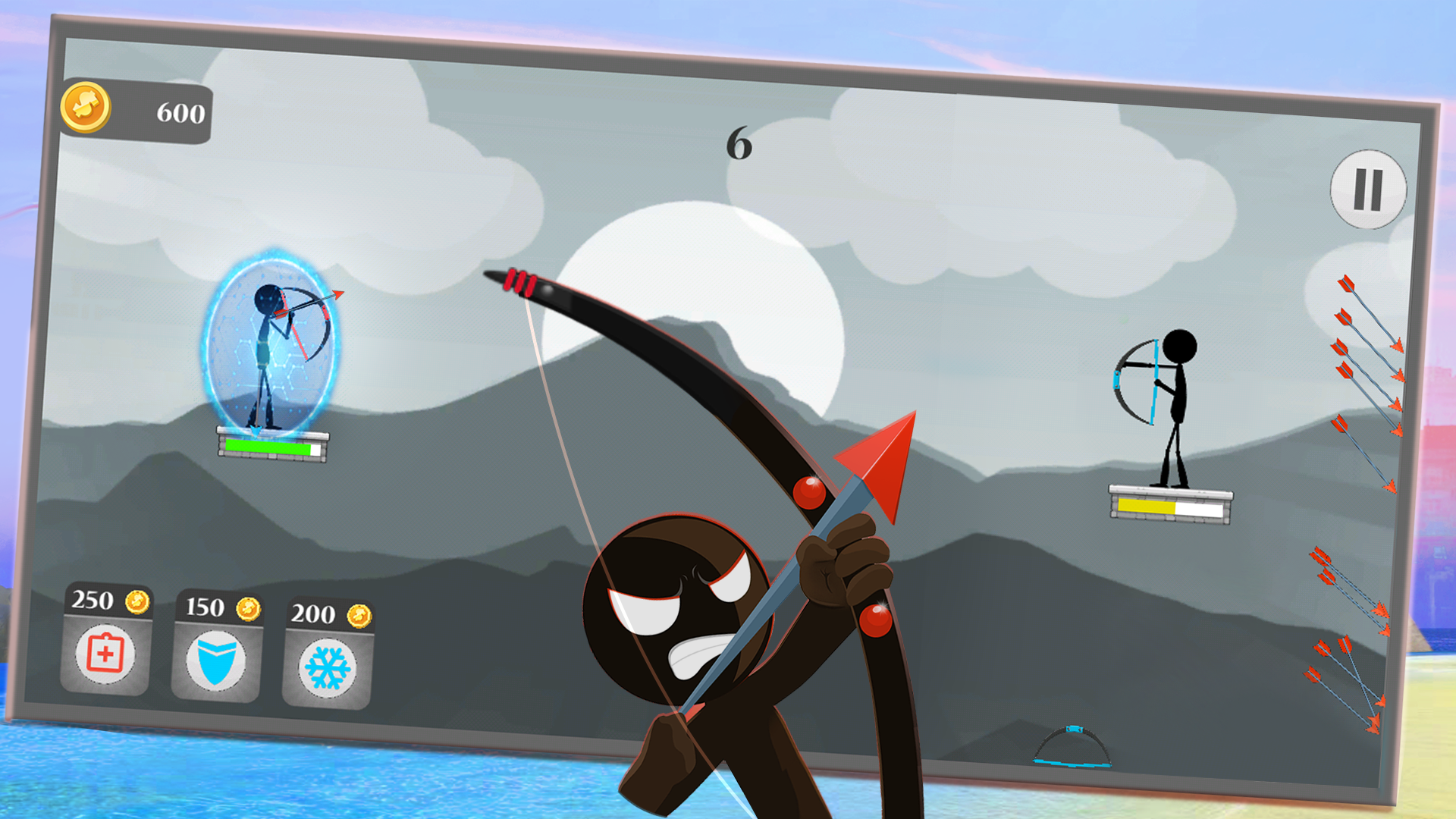 اسکرین شات 2 بازی Arrow Battle - 2 Player Games