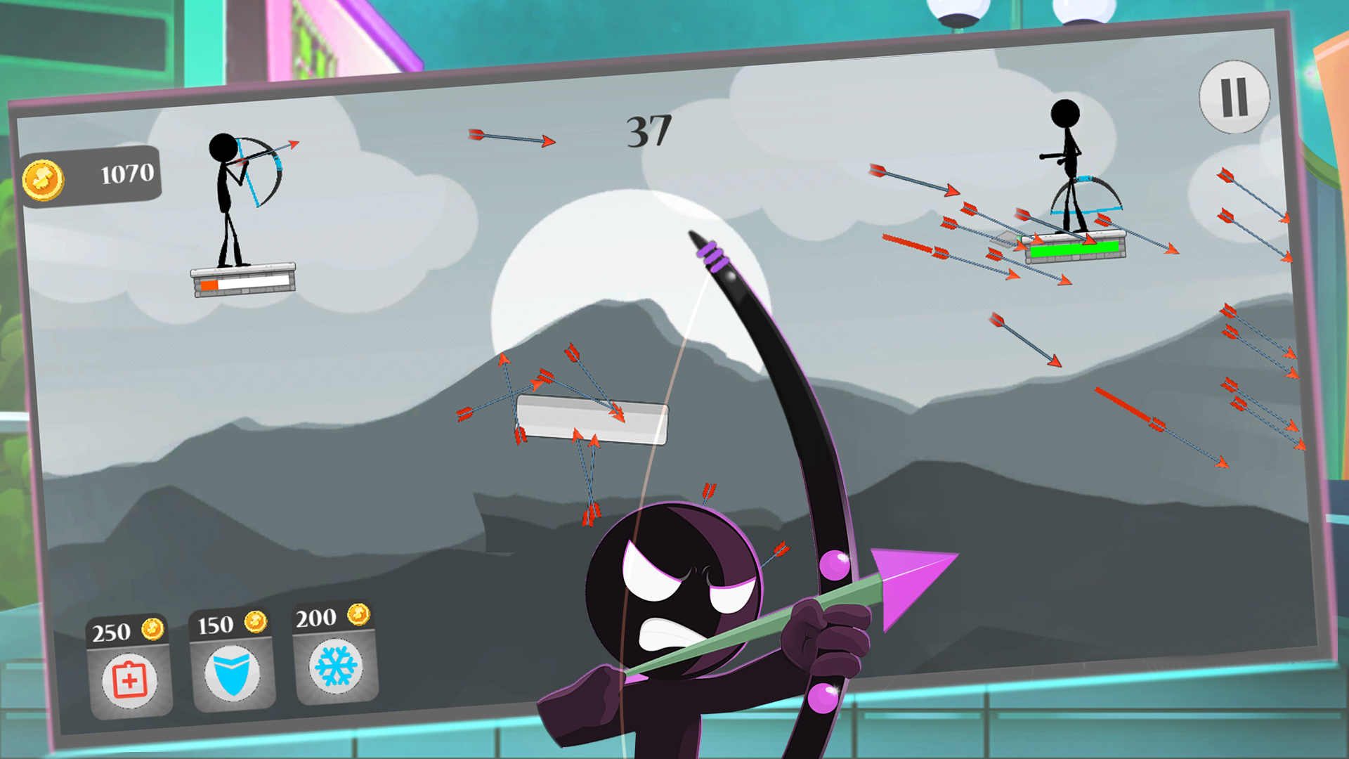 اسکرین شات 3 بازی Arrow Battle - 2 Player Games