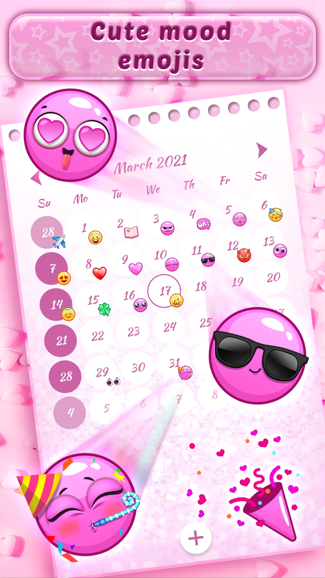 اسکرین شات 3 برنامه Pink Diary with Lock Password