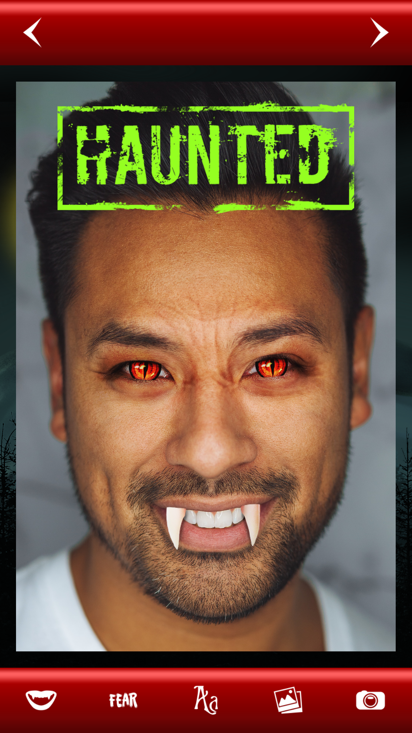 اسکرین شات 2 برنامه Vampire Yourself Camera Editor