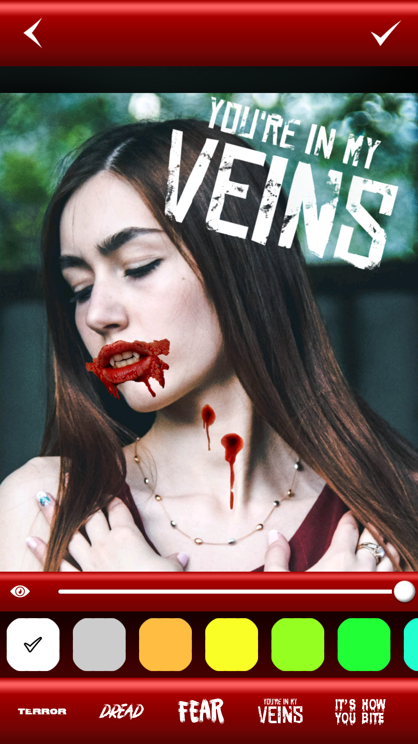اسکرین شات 3 برنامه Vampire Yourself Camera Editor
