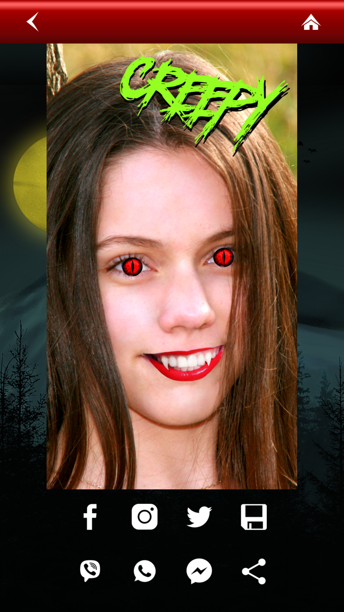 اسکرین شات 5 برنامه Vampire Yourself Camera Editor