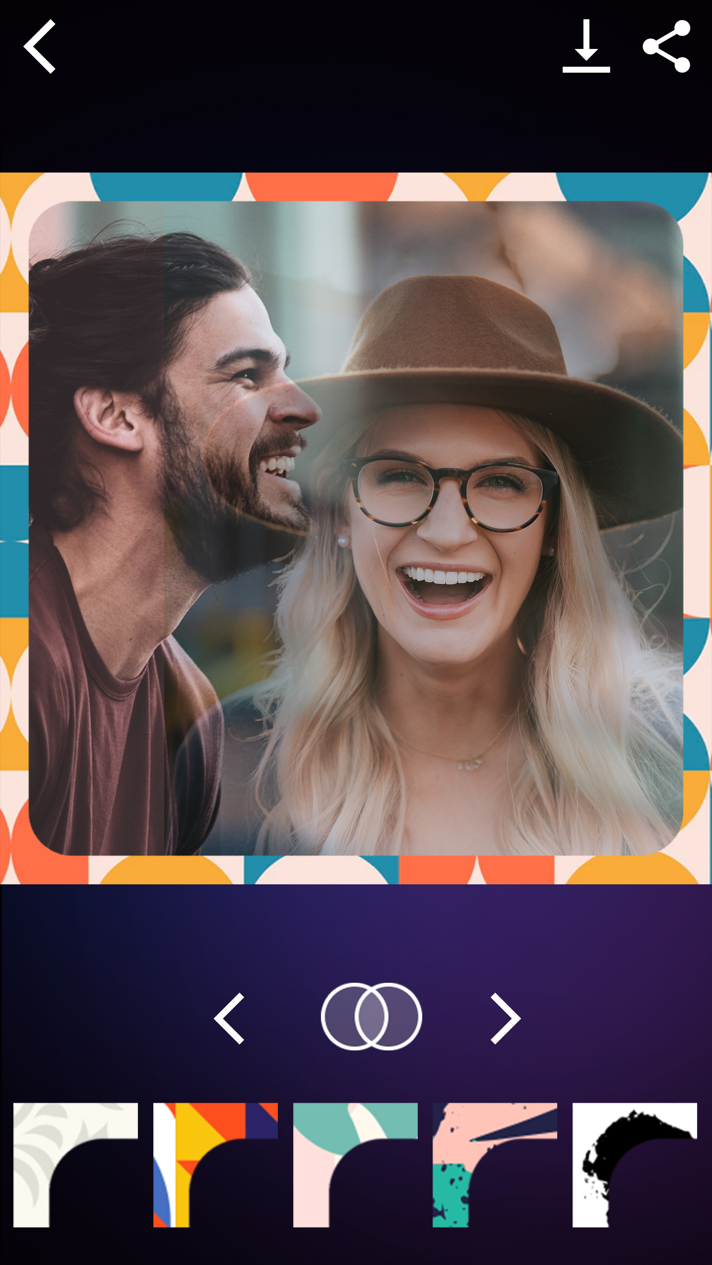 اسکرین شات 1 برنامه Couple Photo Mixer Blender