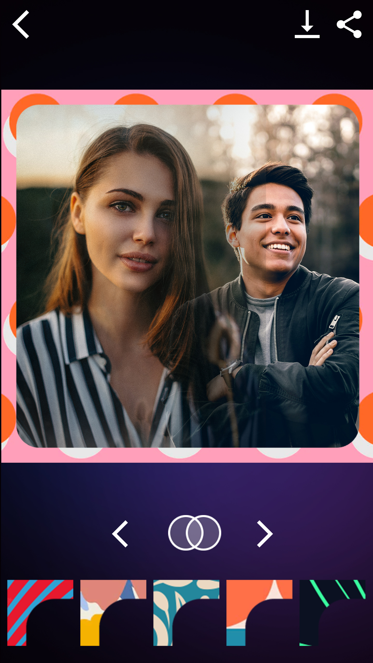 اسکرین شات 2 برنامه Couple Photo Mixer Blender