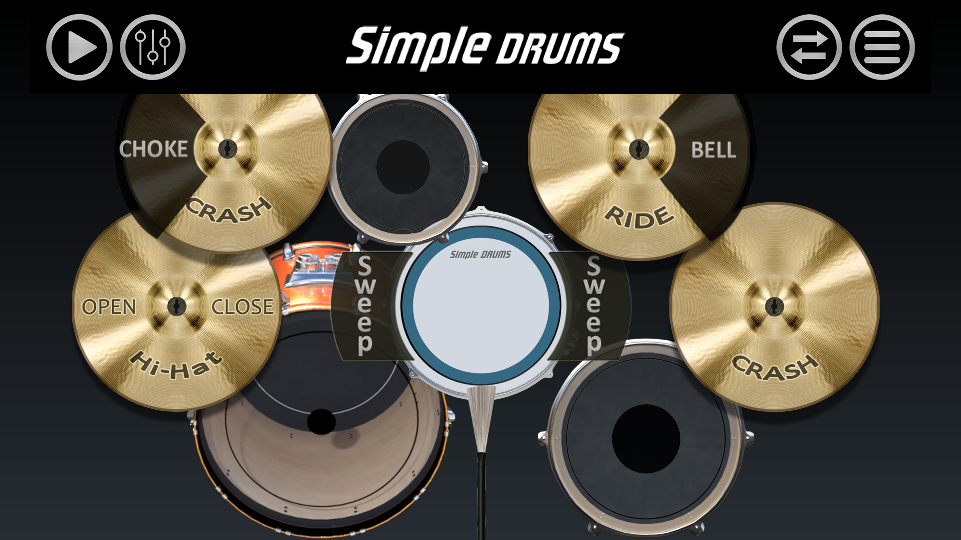 اسکرین شات 8 بازی Simple Drums - Drum Kit