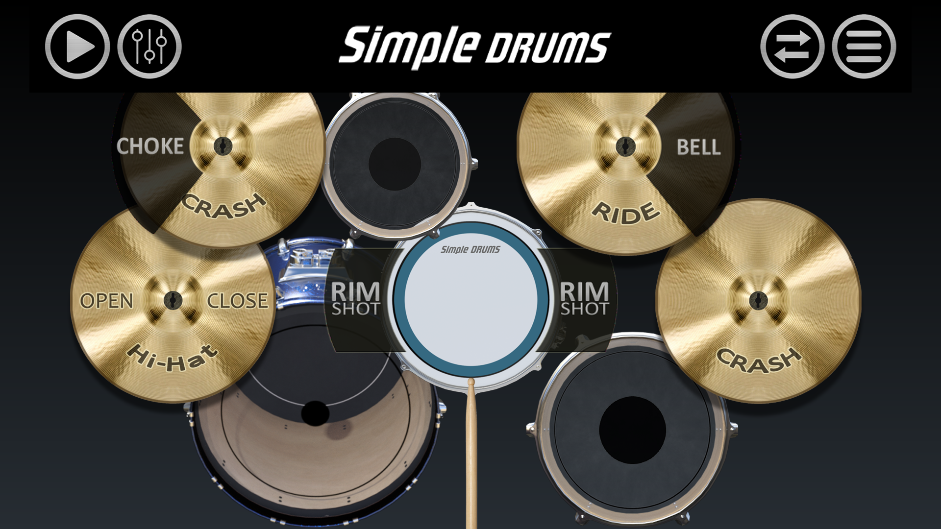 اسکرین شات 7 بازی Simple Drums - Drum Kit