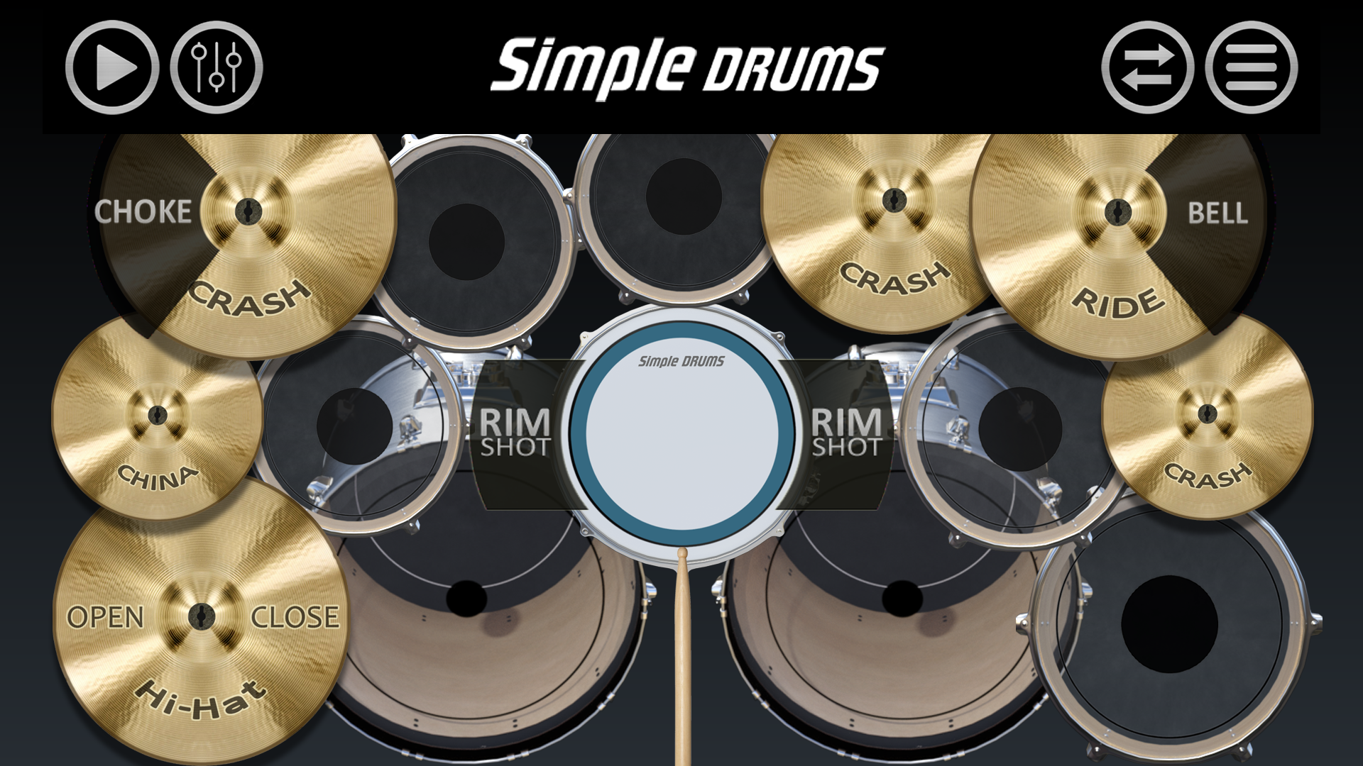اسکرین شات 6 بازی Simple Drums - Drum Kit