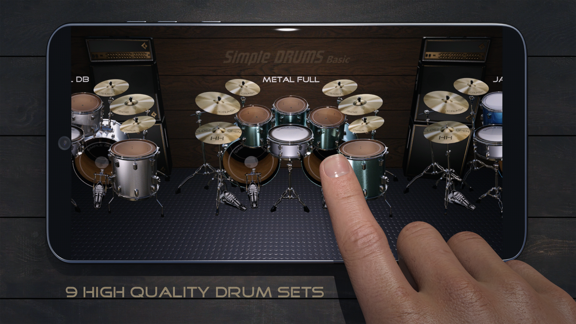 اسکرین شات 2 برنامه Simple Drums Basic