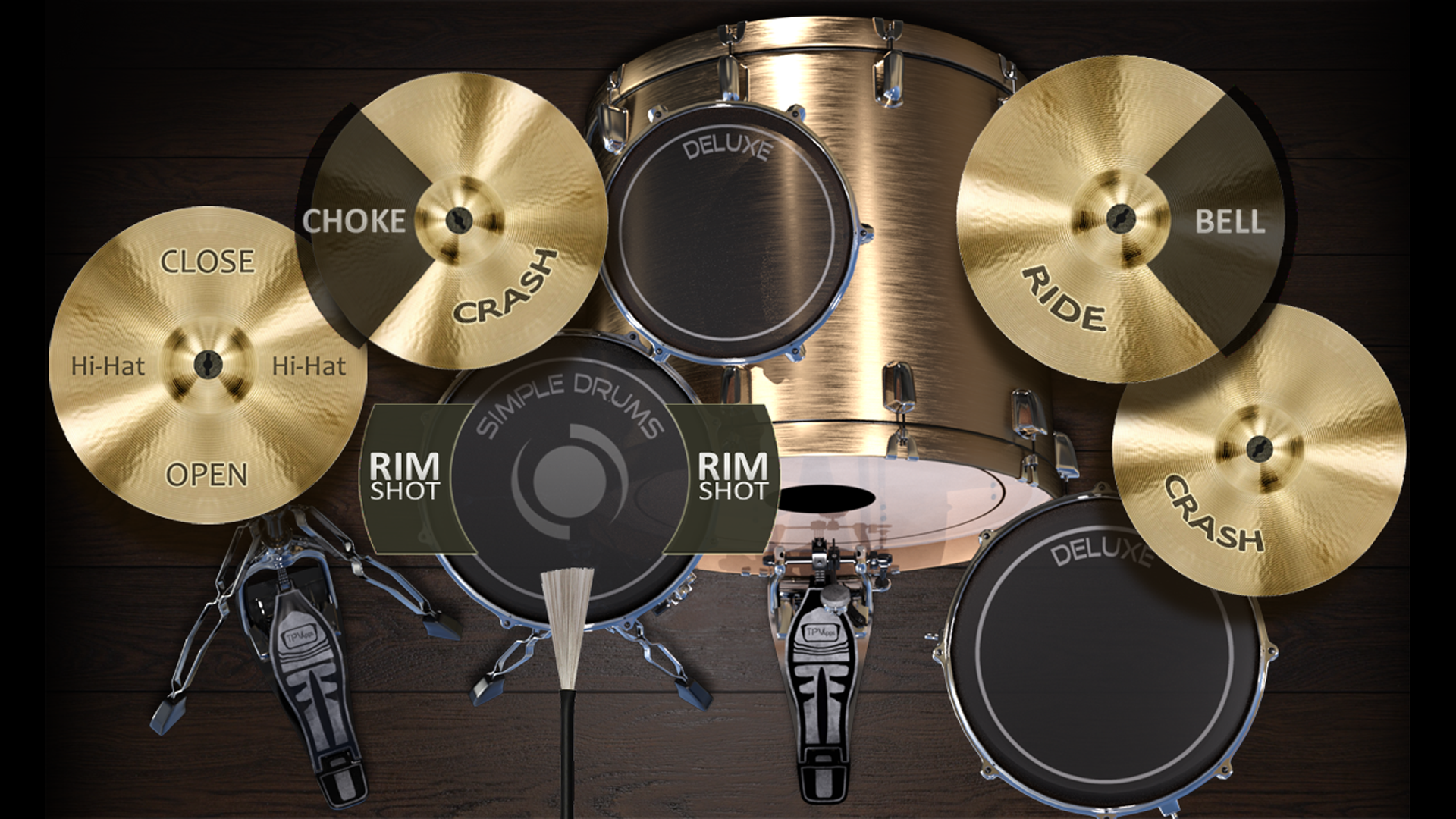 اسکرین شات 8 بازی Simple Drums Deluxe - Drum Kit