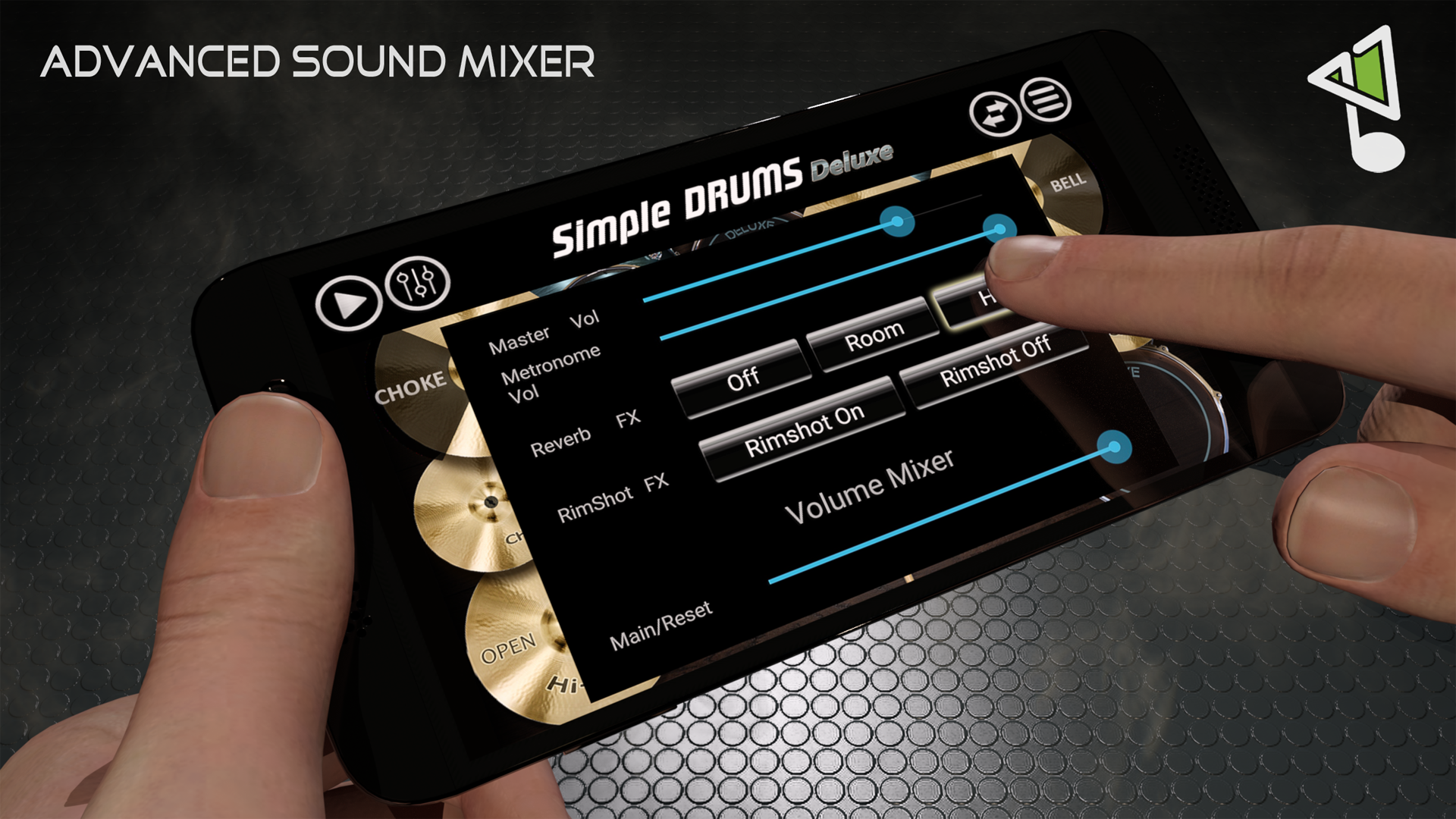 اسکرین شات 3 بازی Simple Drums Deluxe - Drum Kit