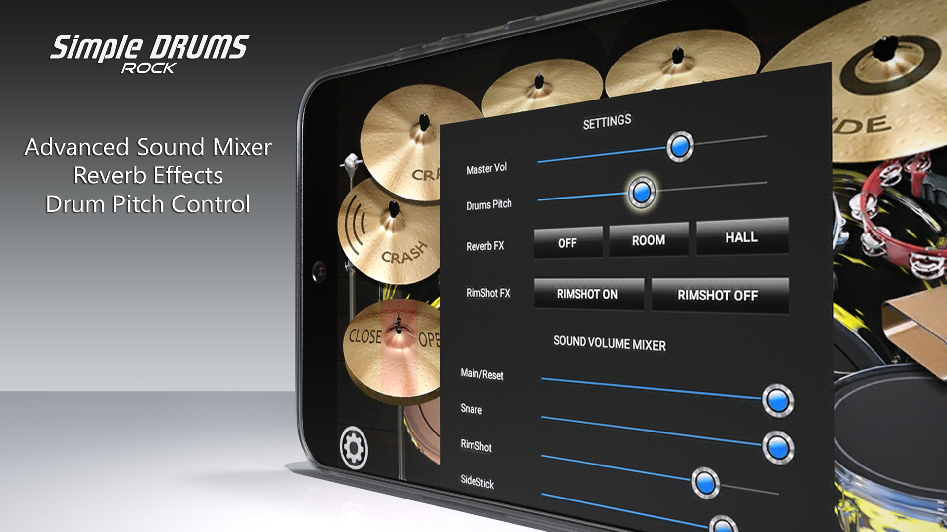 اسکرین شات 5 بازی Simple Drums Rock - Drum Set