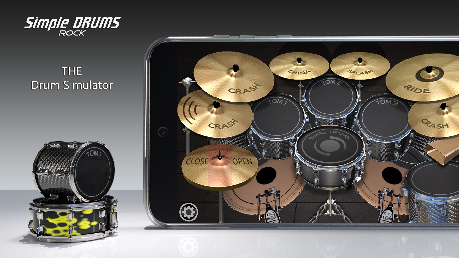 اسکرین شات 1 بازی Simple Drums Rock - Drum Set