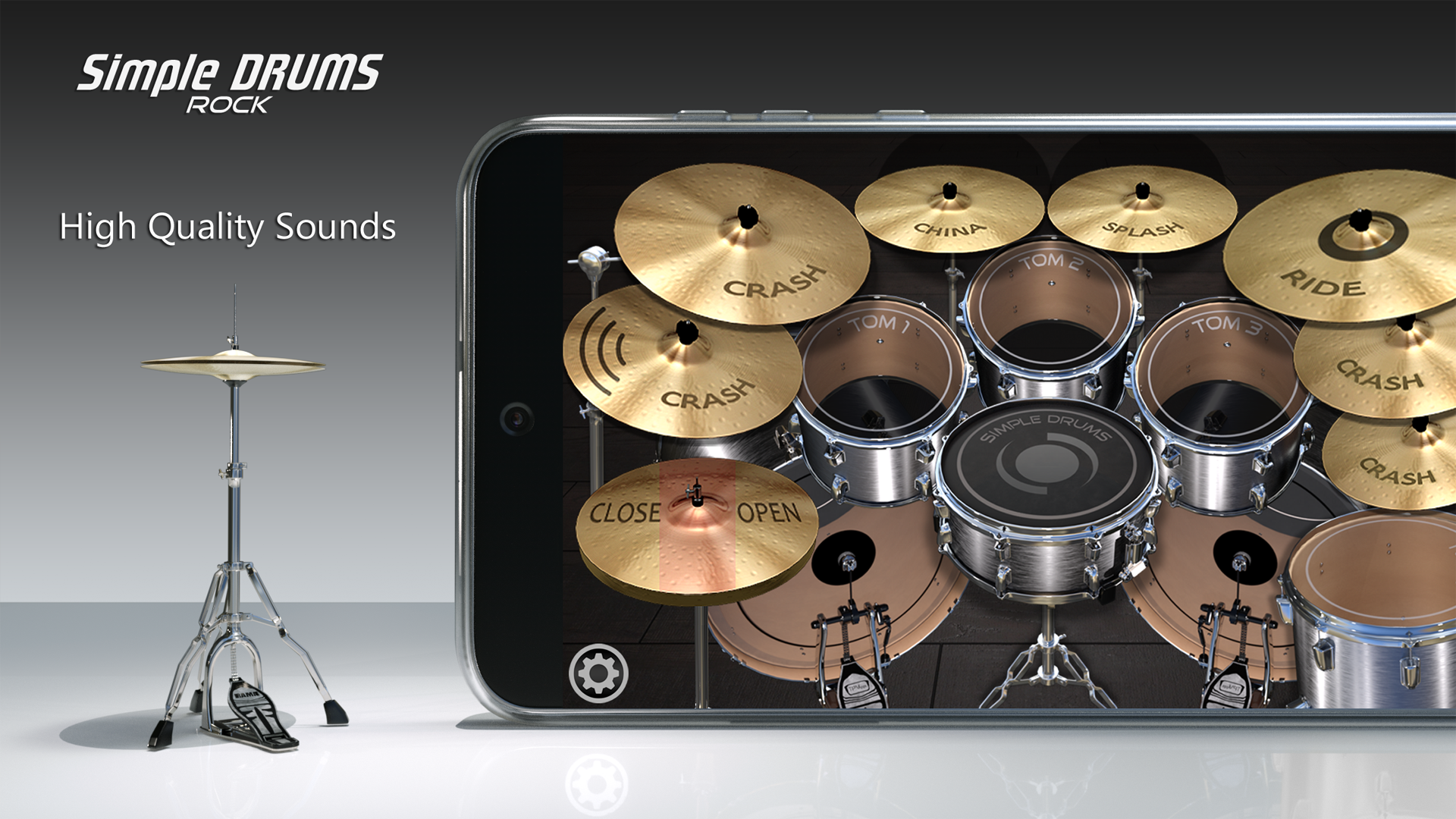 اسکرین شات 3 بازی Simple Drums Rock - Drum Set