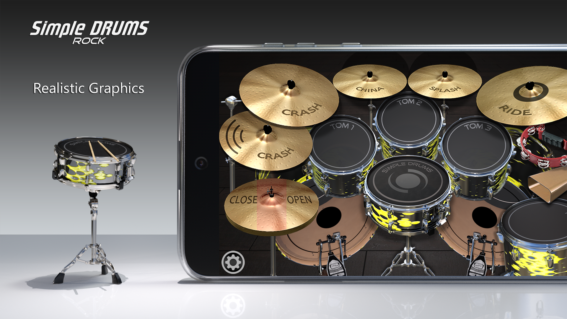 اسکرین شات 2 بازی Simple Drums Rock - Drum Set