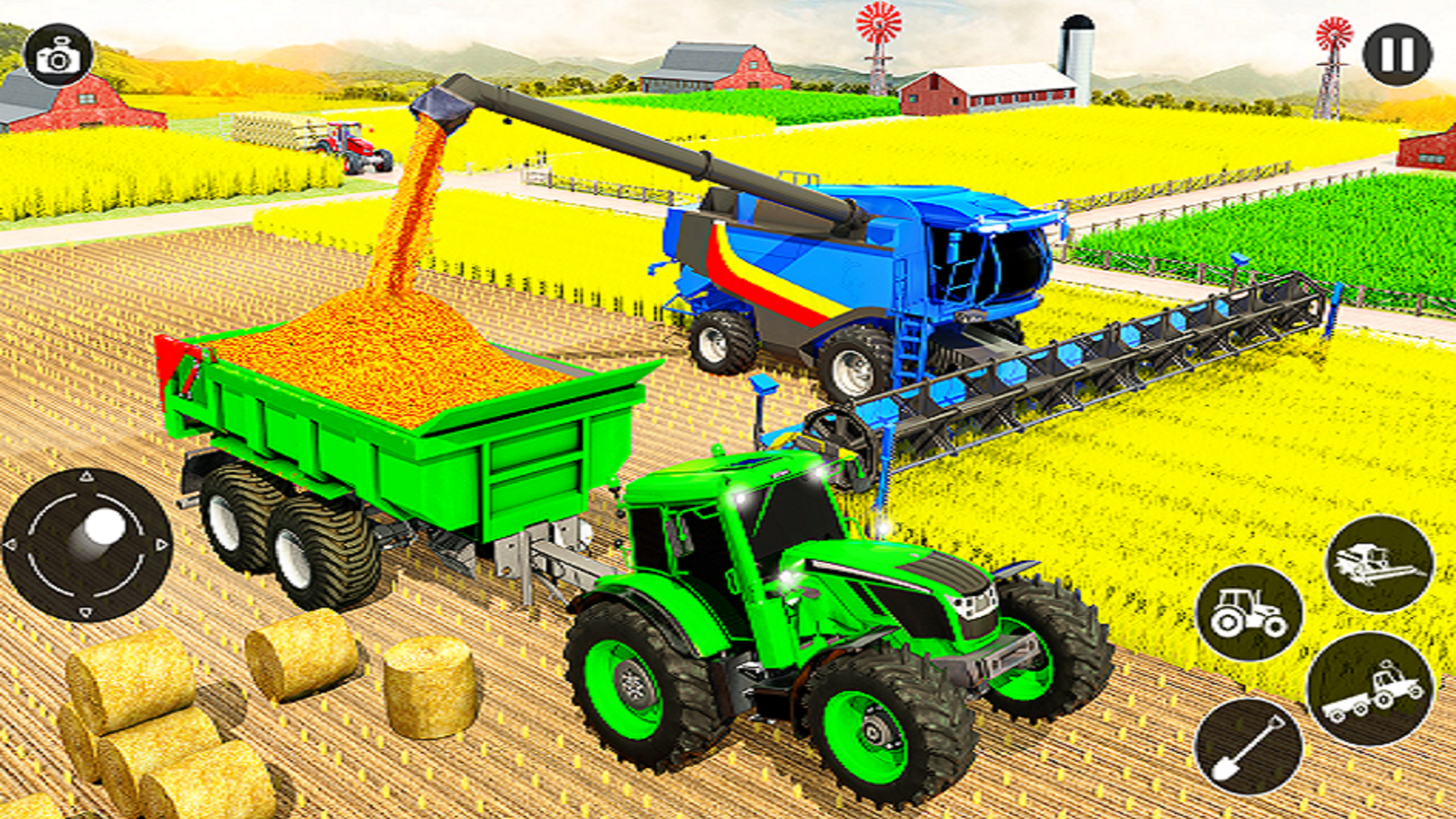 اسکرین شات 2 بازی Tractor Driving Tractor Games