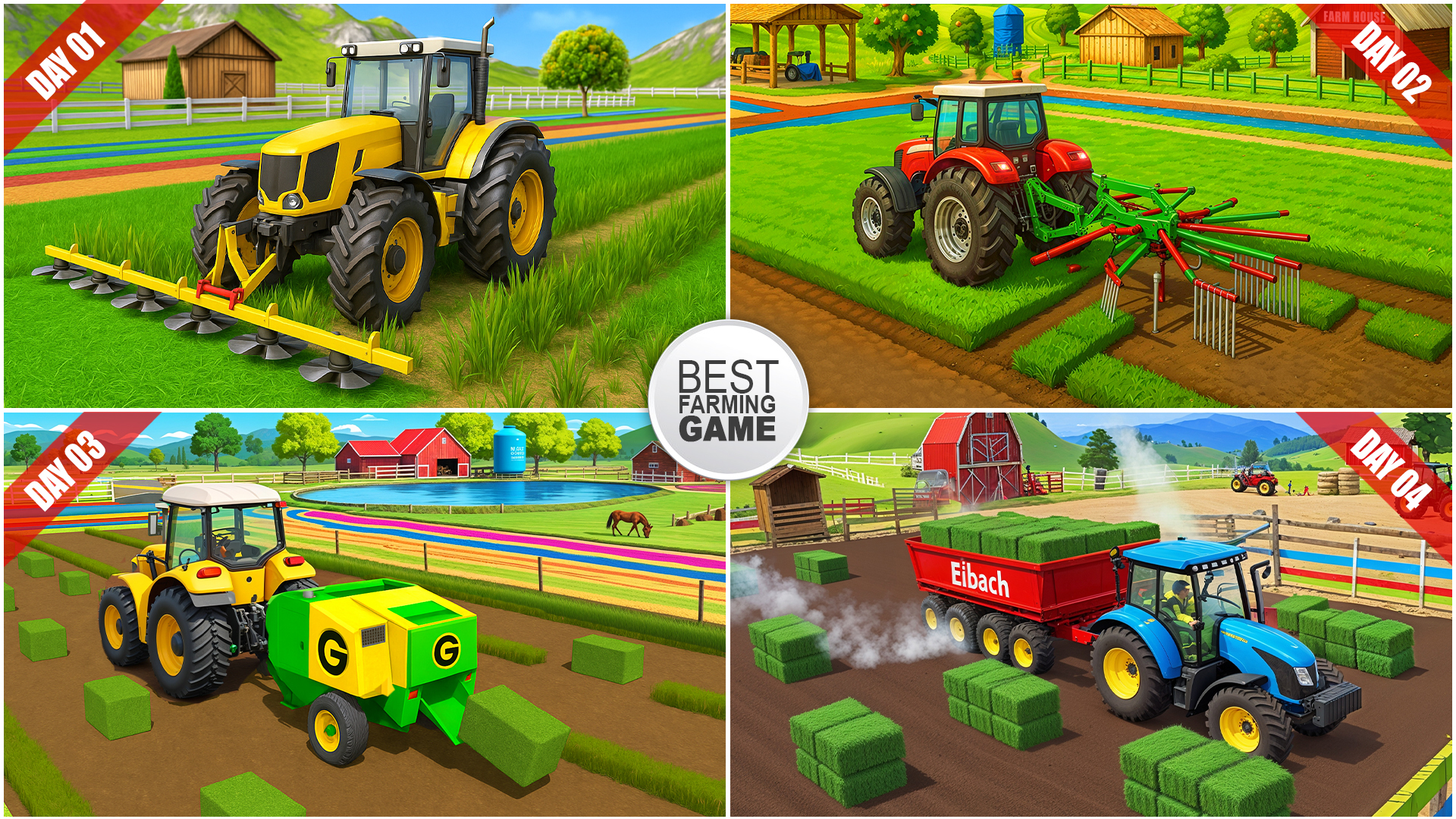 اسکرین شات 4 بازی Real Tractor Driving Games