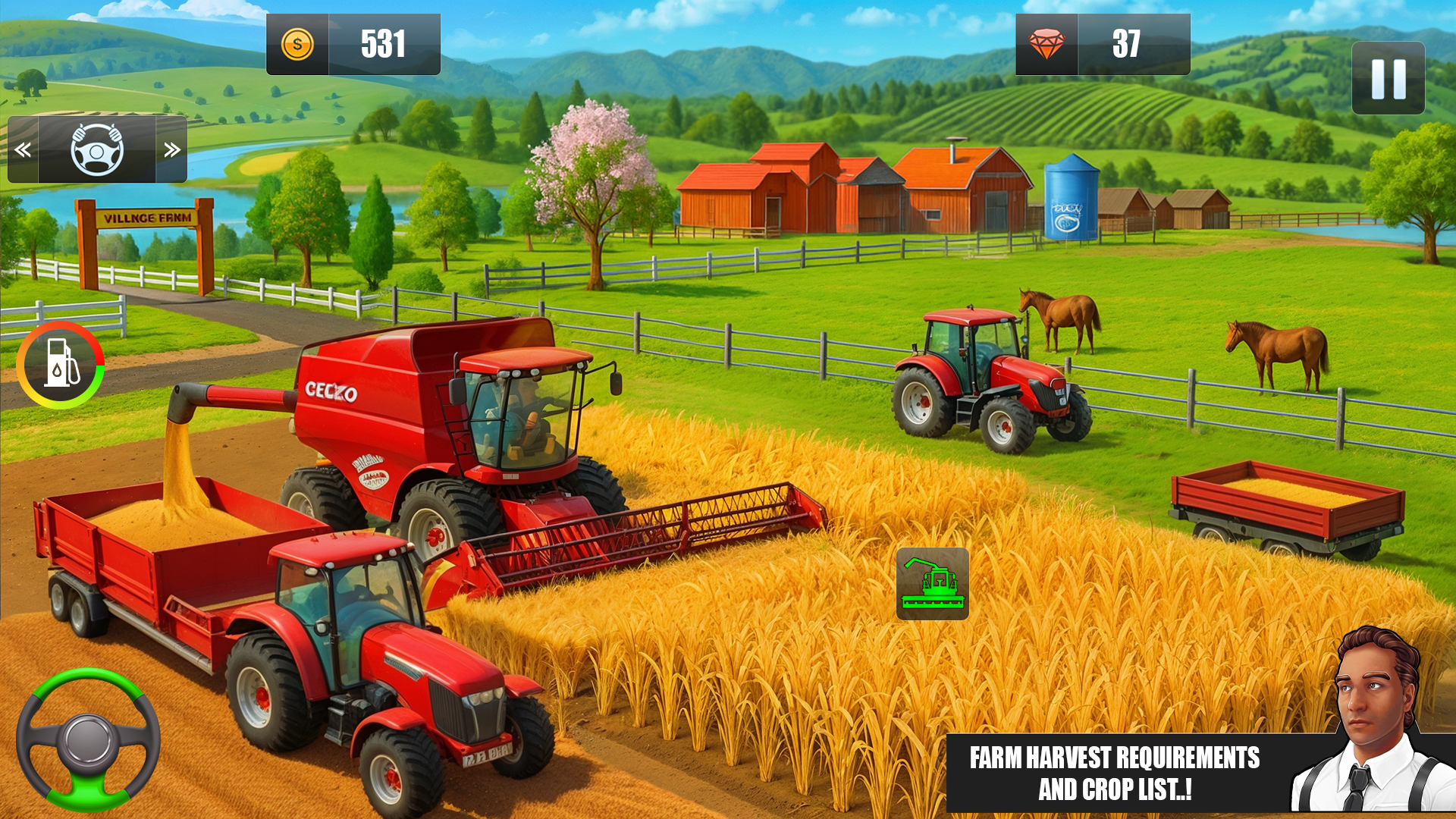 اسکرین شات 3 بازی Real Tractor Driving Games