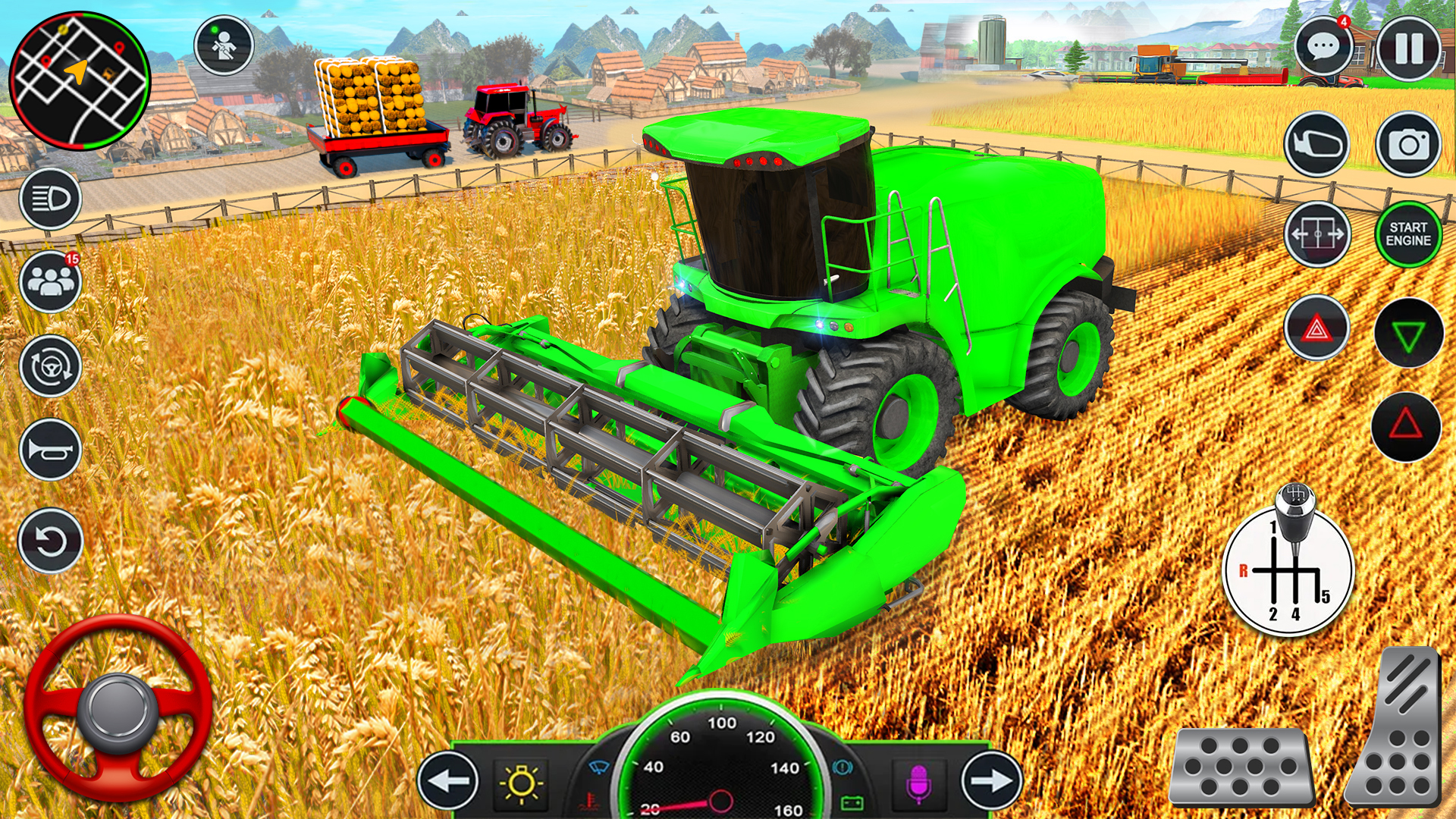 اسکرین شات 3 بازی Real Tractor Driving Games