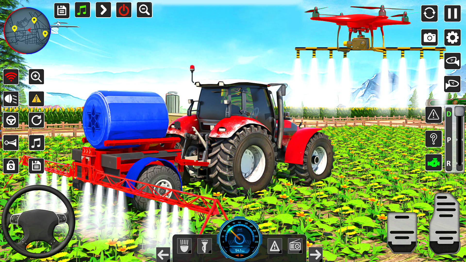 اسکرین شات 4 بازی Real Tractor Driving Games