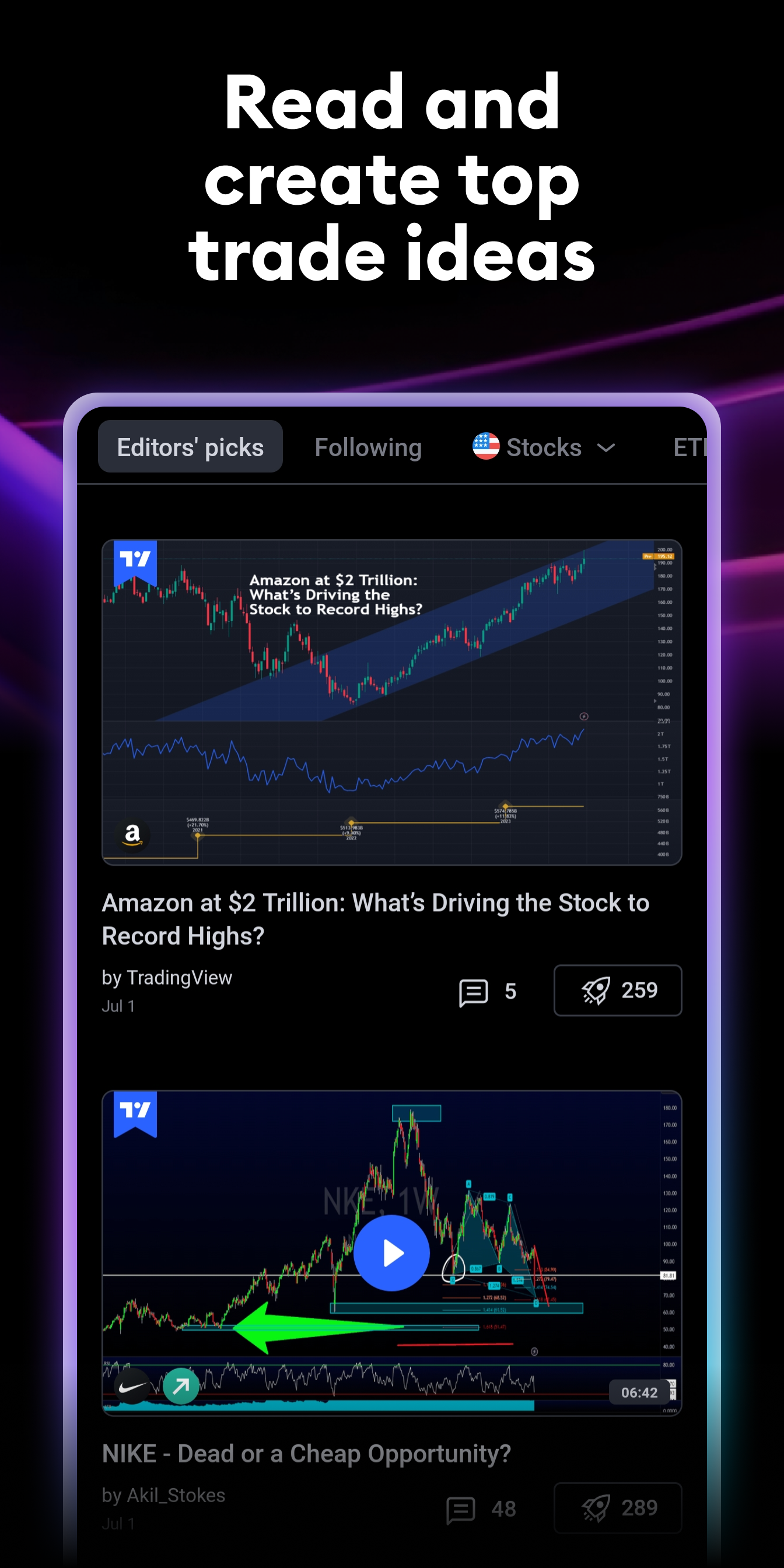 اسکرین شات 4 برنامه TradingView: Track All Markets