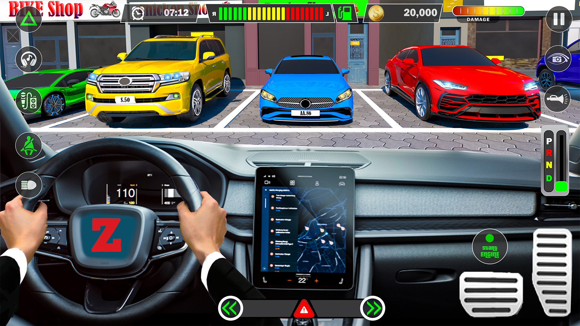 اسکرین شات 5 برنامه Car Parking Driving School 3D