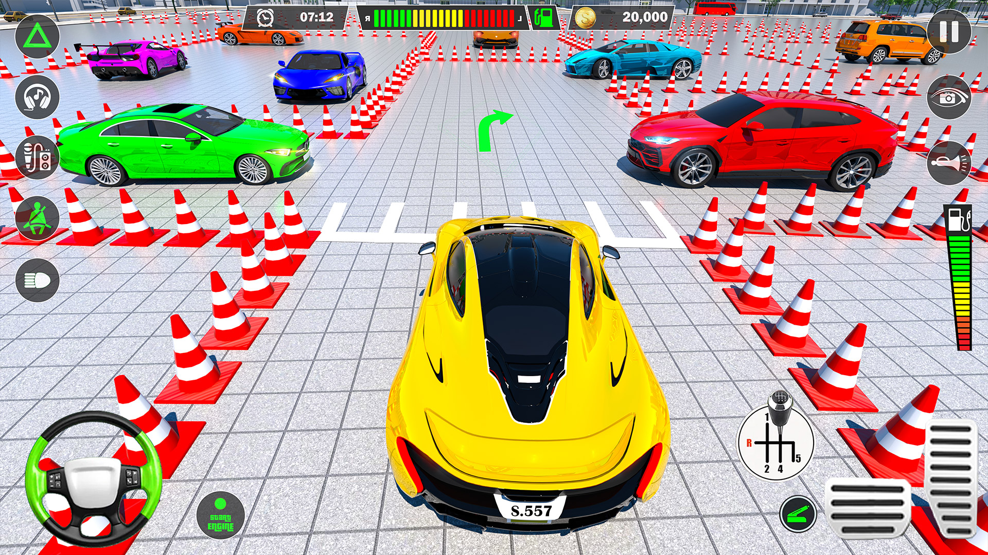 اسکرین شات 6 برنامه Car Parking Driving School 3D