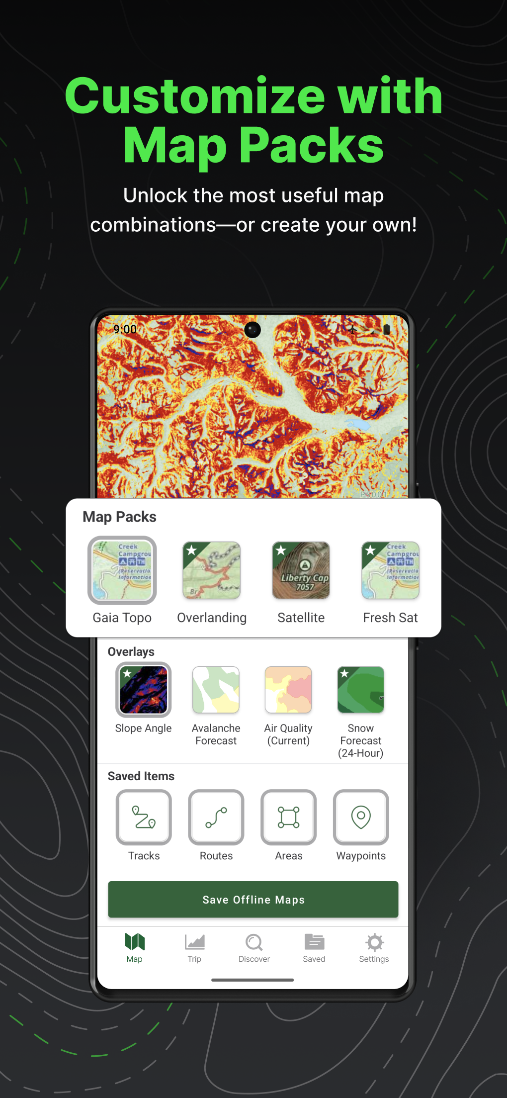 اسکرین شات 6 برنامه Gaia GPS: Offline Trail Maps