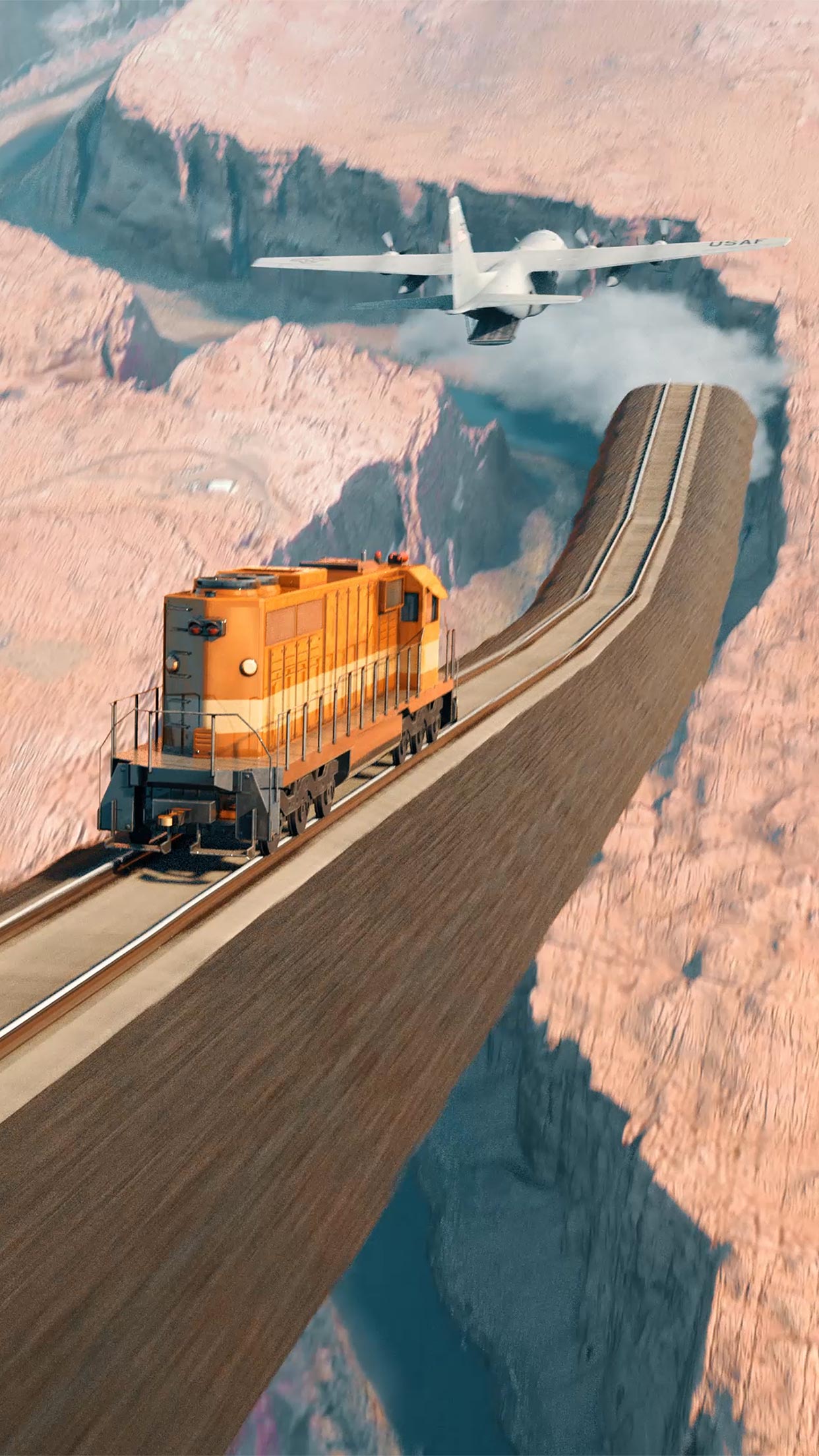 اسکرین شات 6 بازی Train Ramp Jumping