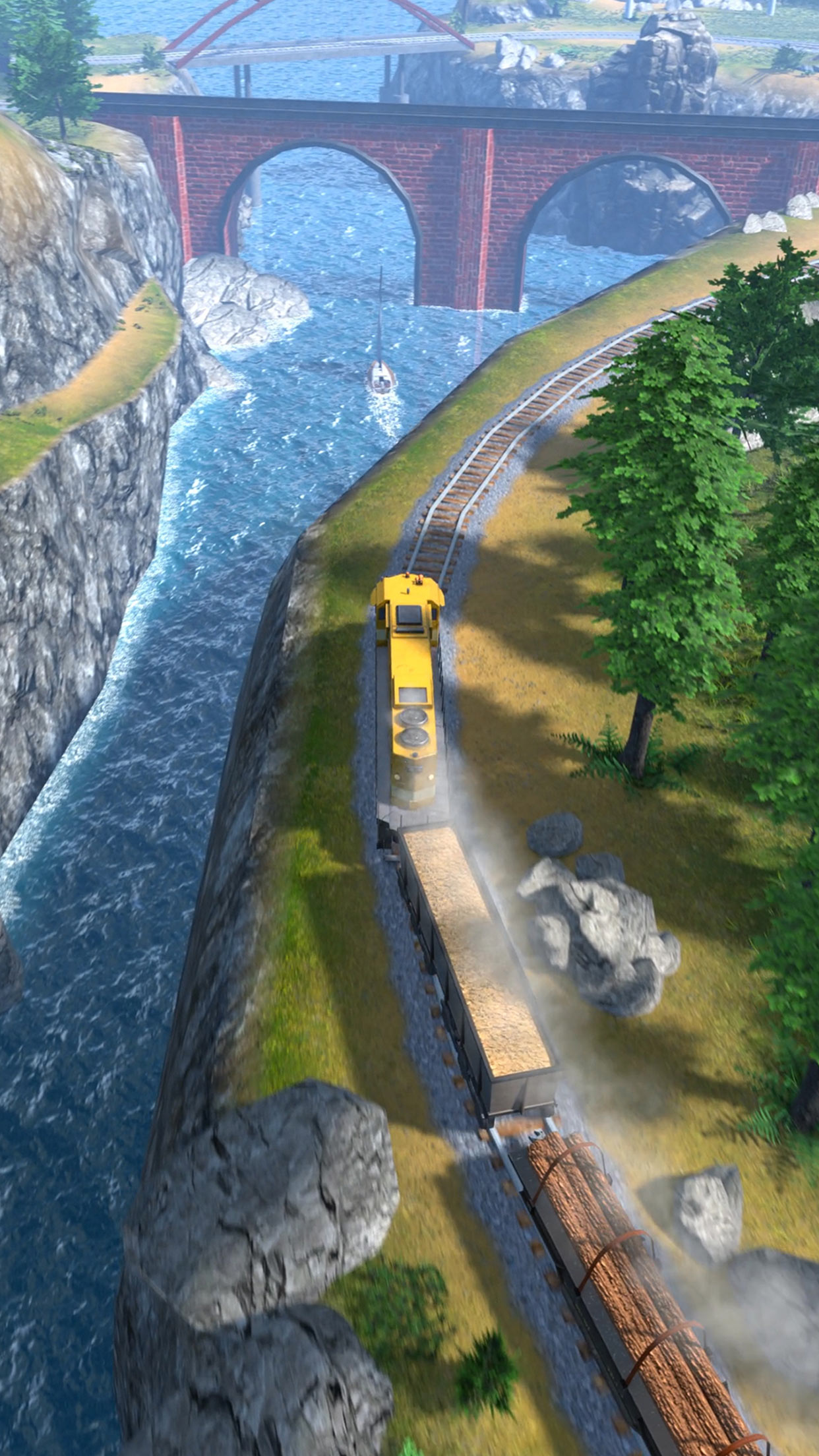 اسکرین شات 2 بازی Train Ramp Jumping