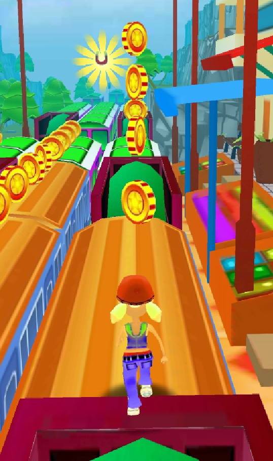 اسکرین شات 3 بازی Train Surf Rush Runner 3D