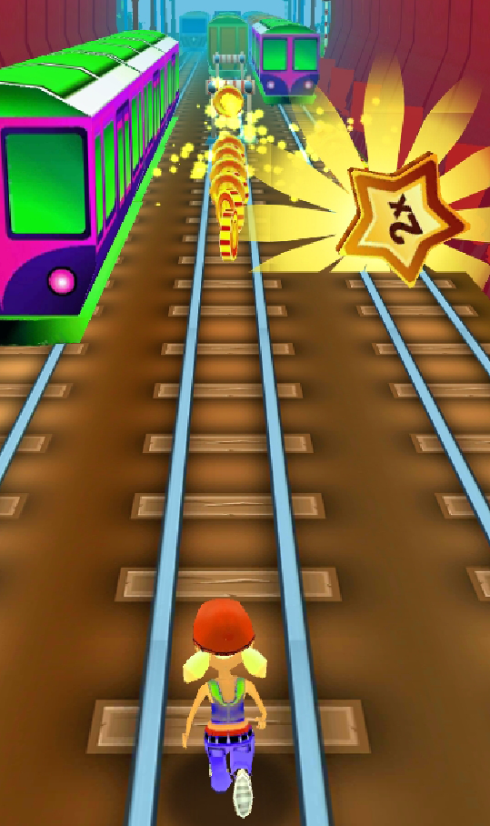 اسکرین شات 2 بازی Train Surf Rush Runner 3D