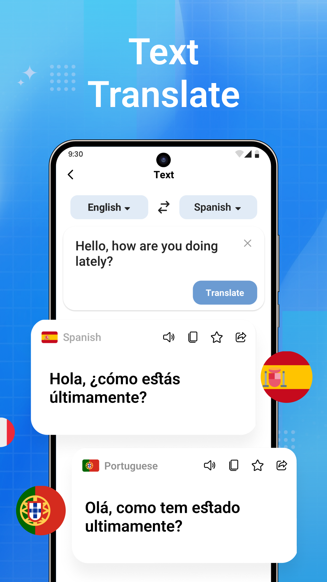 اسکرین شات 2 برنامه Chat Translator-Learn Language