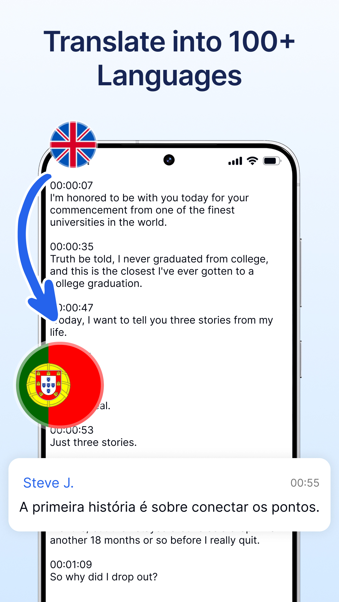 اسکرین شات 7 برنامه Transcribe Speech to Text