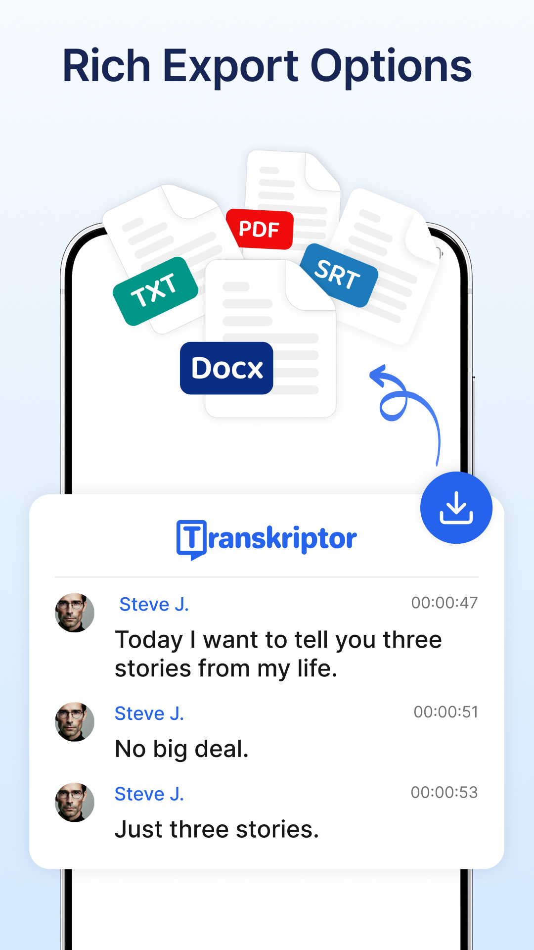 اسکرین شات 8 برنامه Transcribe Speech to Text
