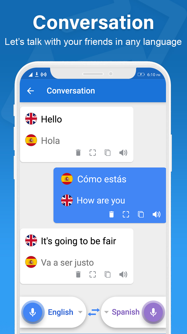 اسکرین شات 3 برنامه Translate Language Translator
