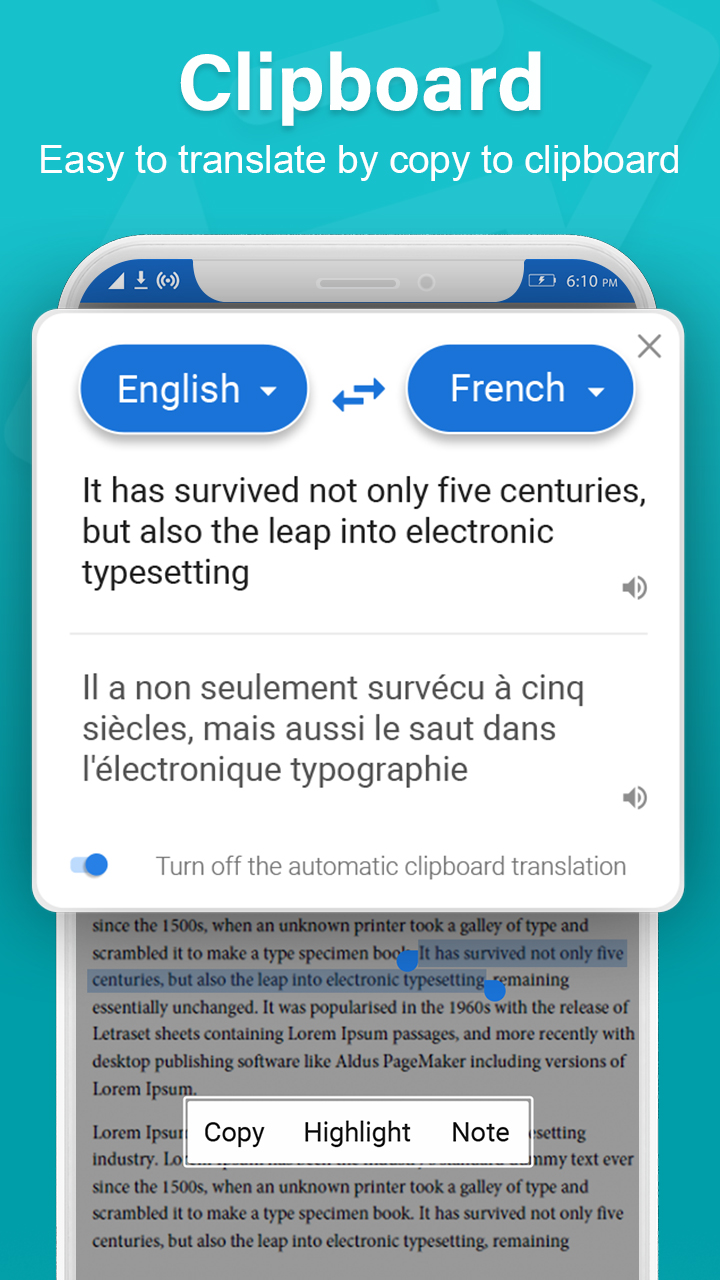 اسکرین شات 7 برنامه Translate Language Translator