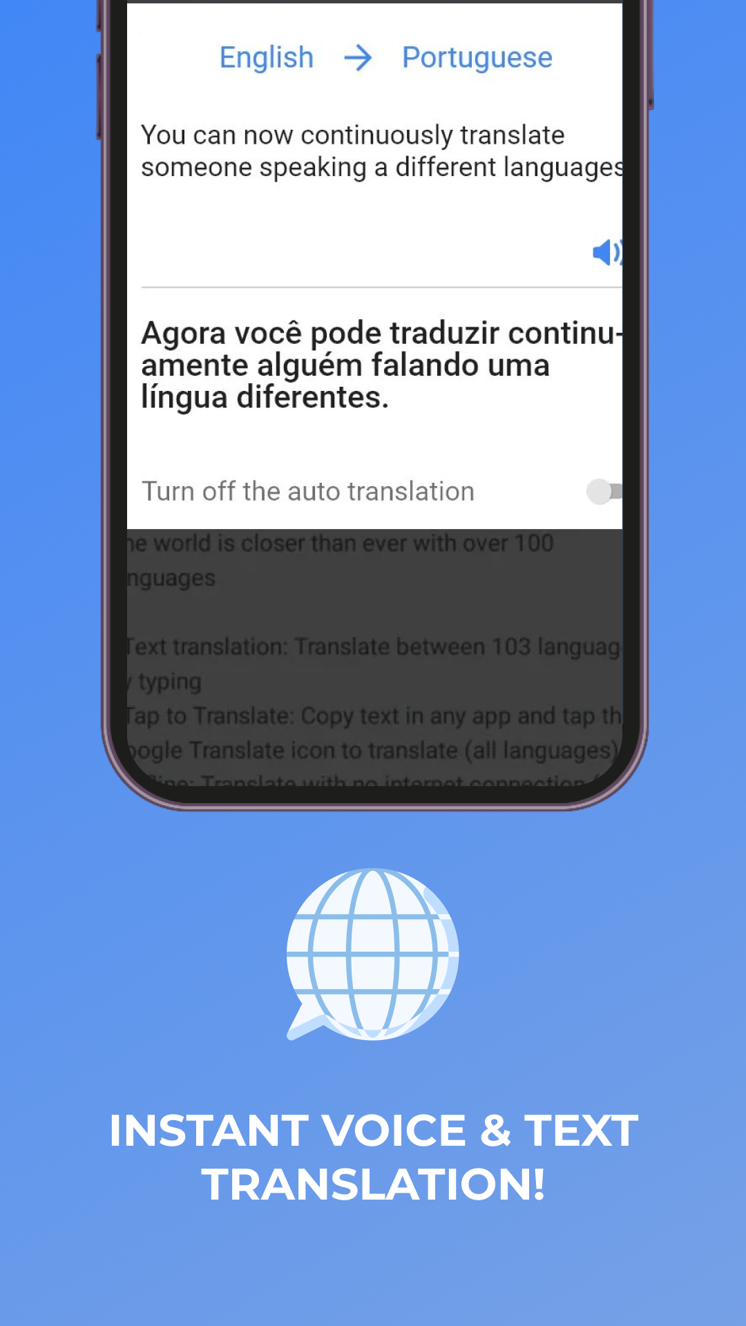 اسکرین شات 4 برنامه Translate All Languages