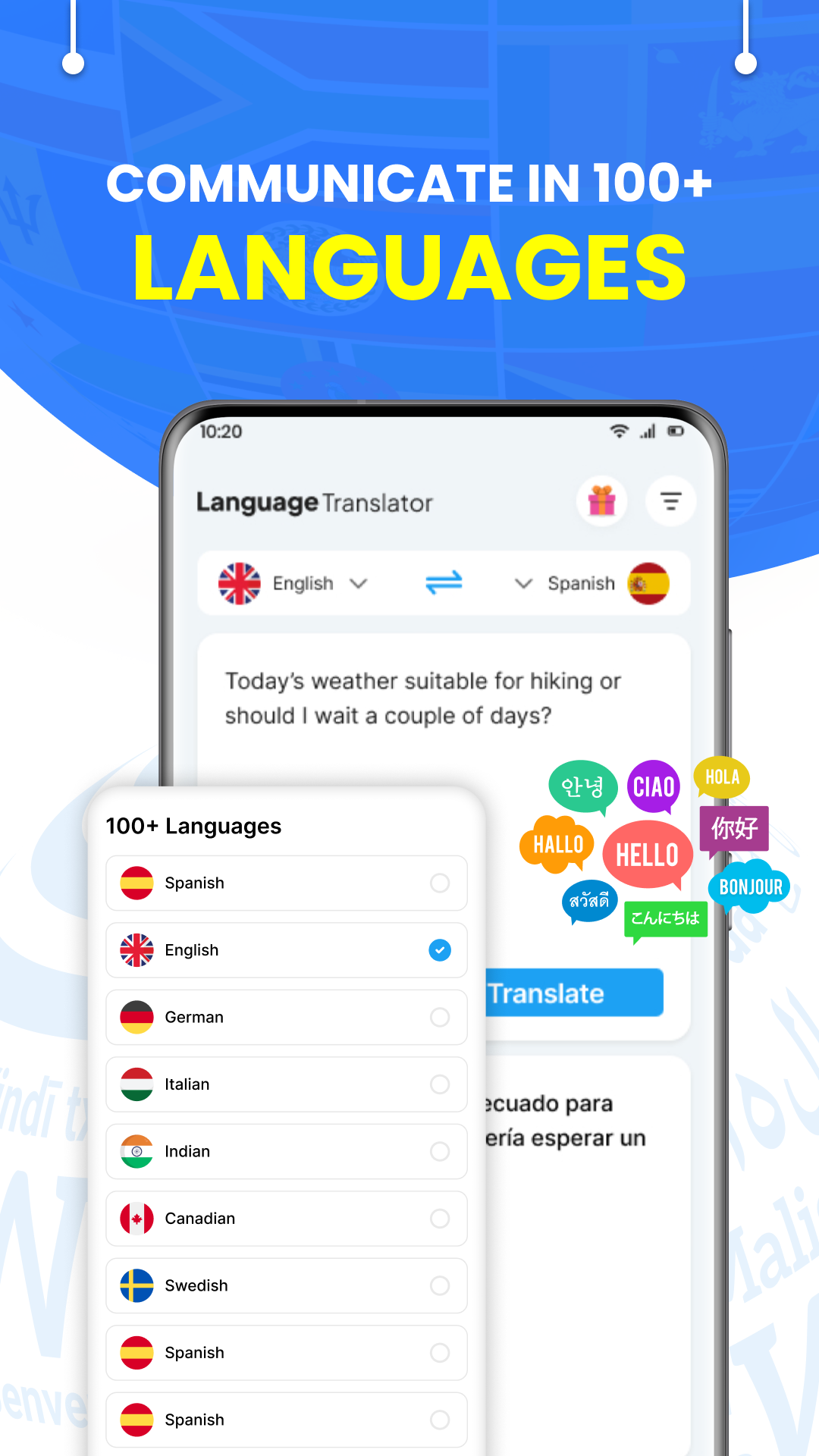 اسکرین شات 2 برنامه All Language Translator