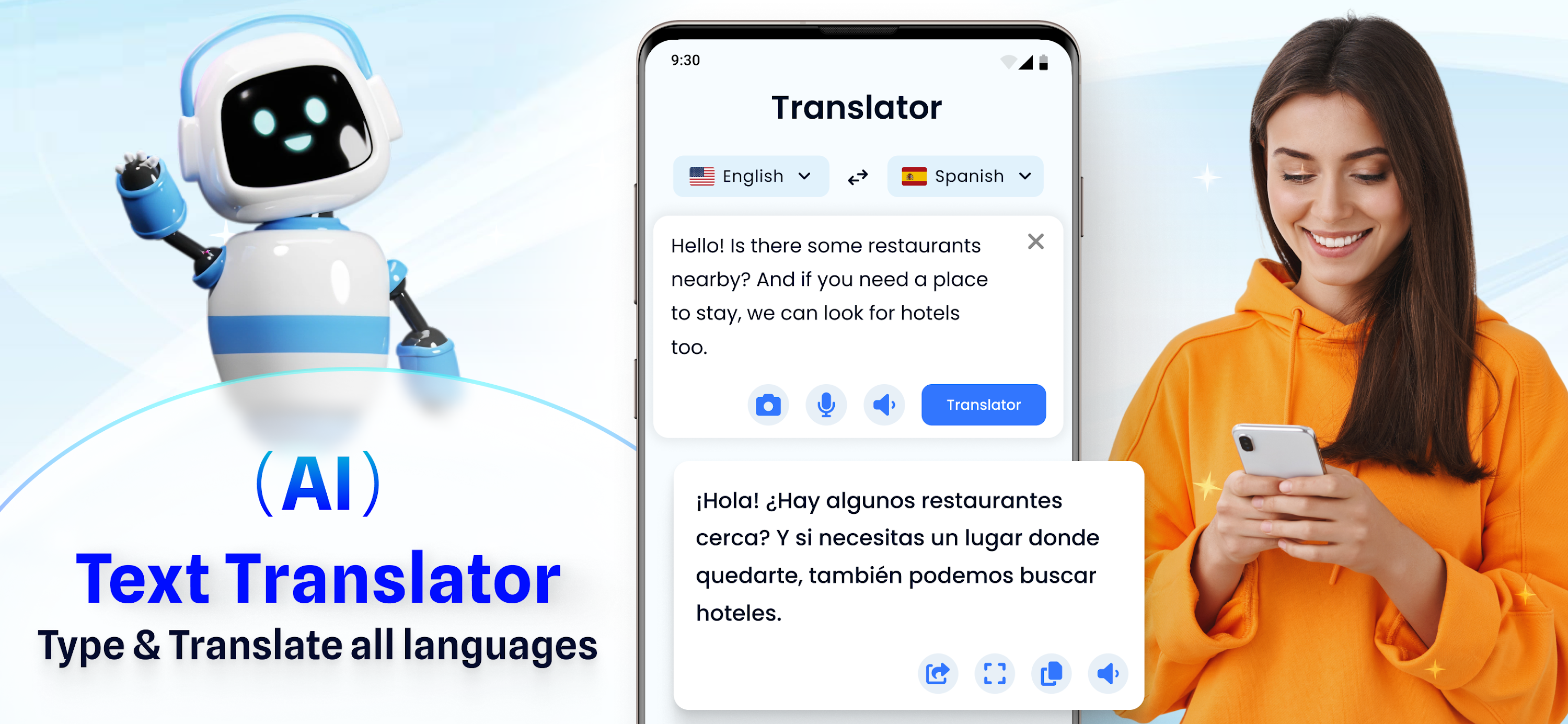 اسکرین شات 2 برنامه Translate Easy All Translator