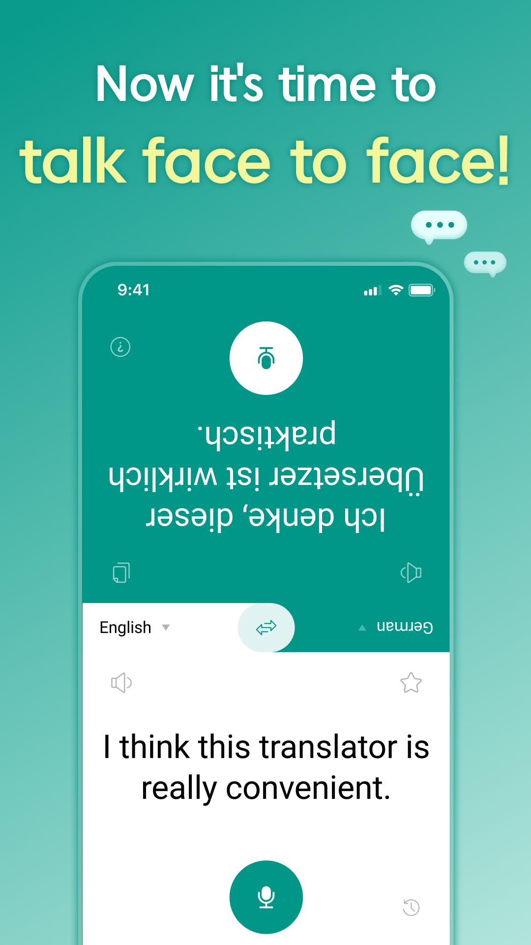اسکرین شات 3 برنامه Talking Translator - Languages