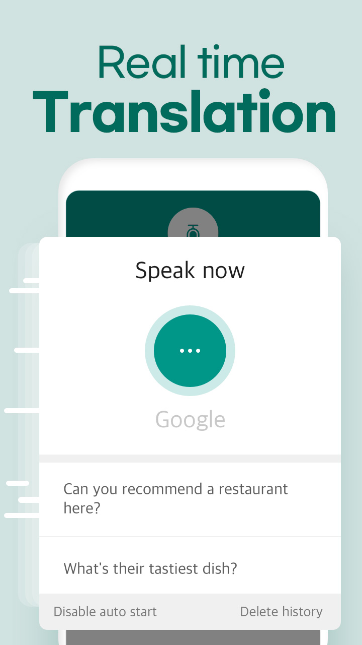 اسکرین شات 2 برنامه Talking Translator - Languages