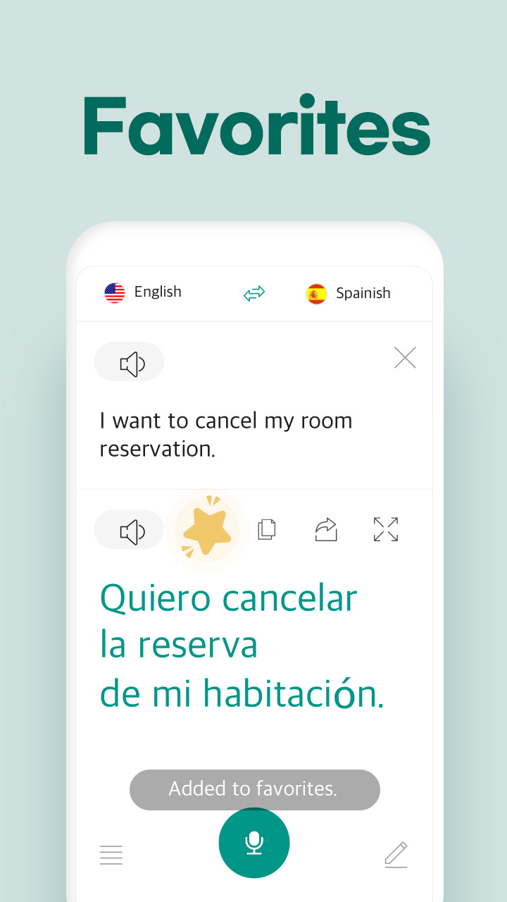 اسکرین شات 4 برنامه Talking Translator - Languages