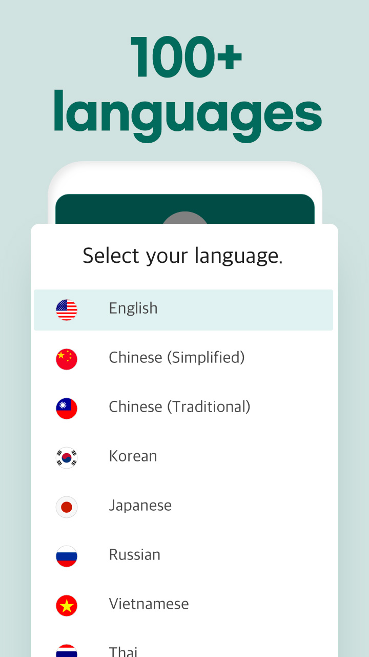 اسکرین شات 5 برنامه Talking Translator - Languages