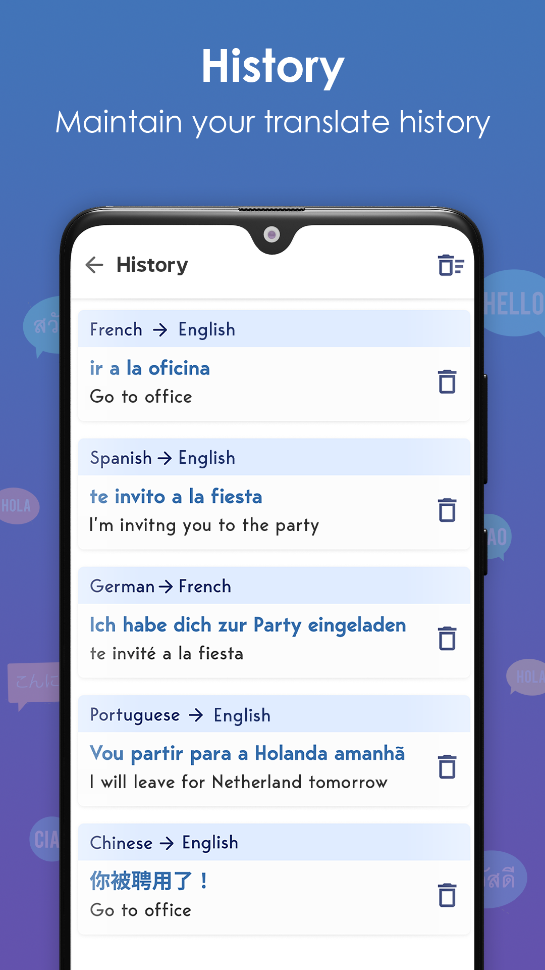 اسکرین شات 4 برنامه Translate: Language Translator