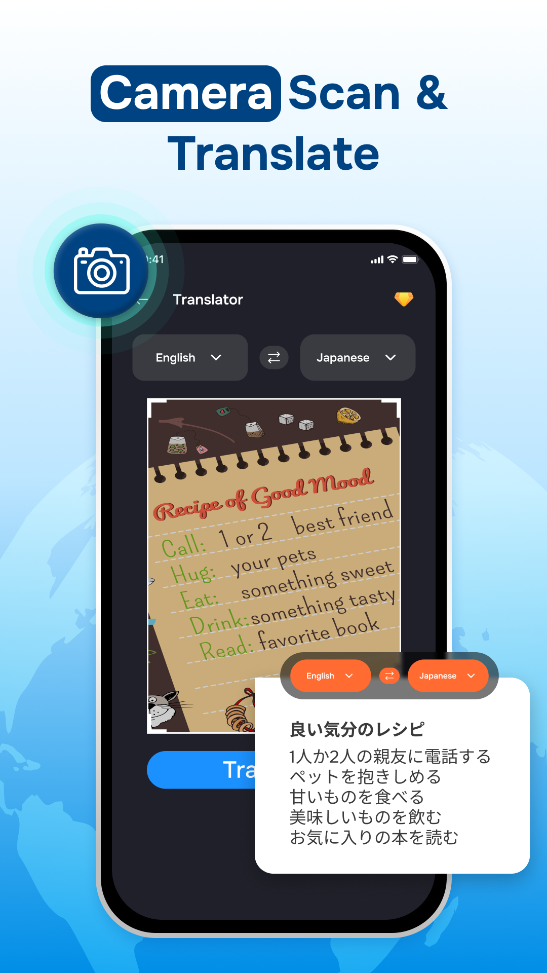 اسکرین شات 3 برنامه Go Translate - AI Translator