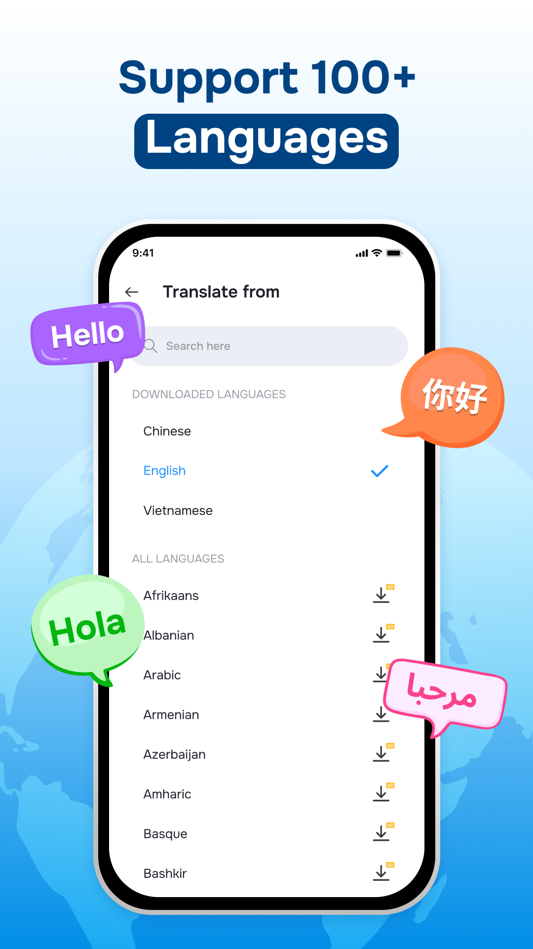 اسکرین شات 8 برنامه Go Translate - AI Translator