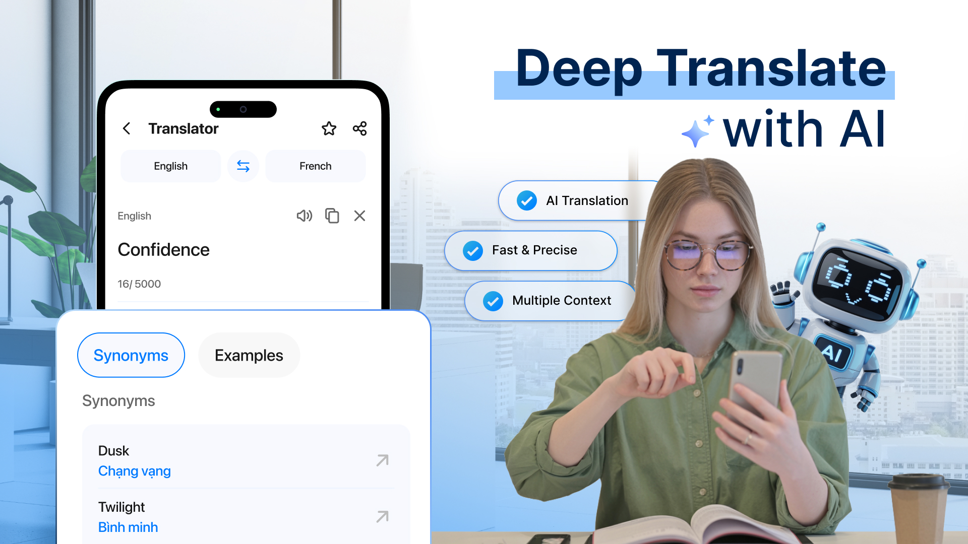 اسکرین شات 3 برنامه Translate: AI, Camera & Voice