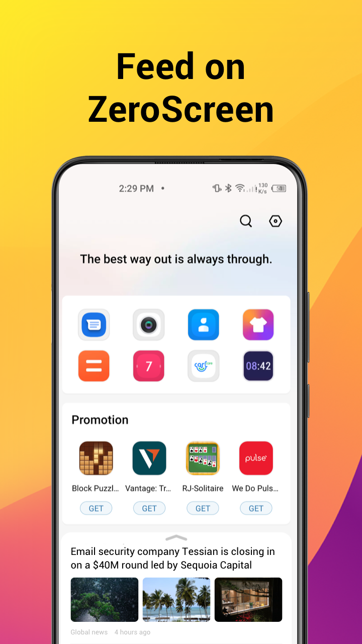 اسکرین شات 1 برنامه itel launcher