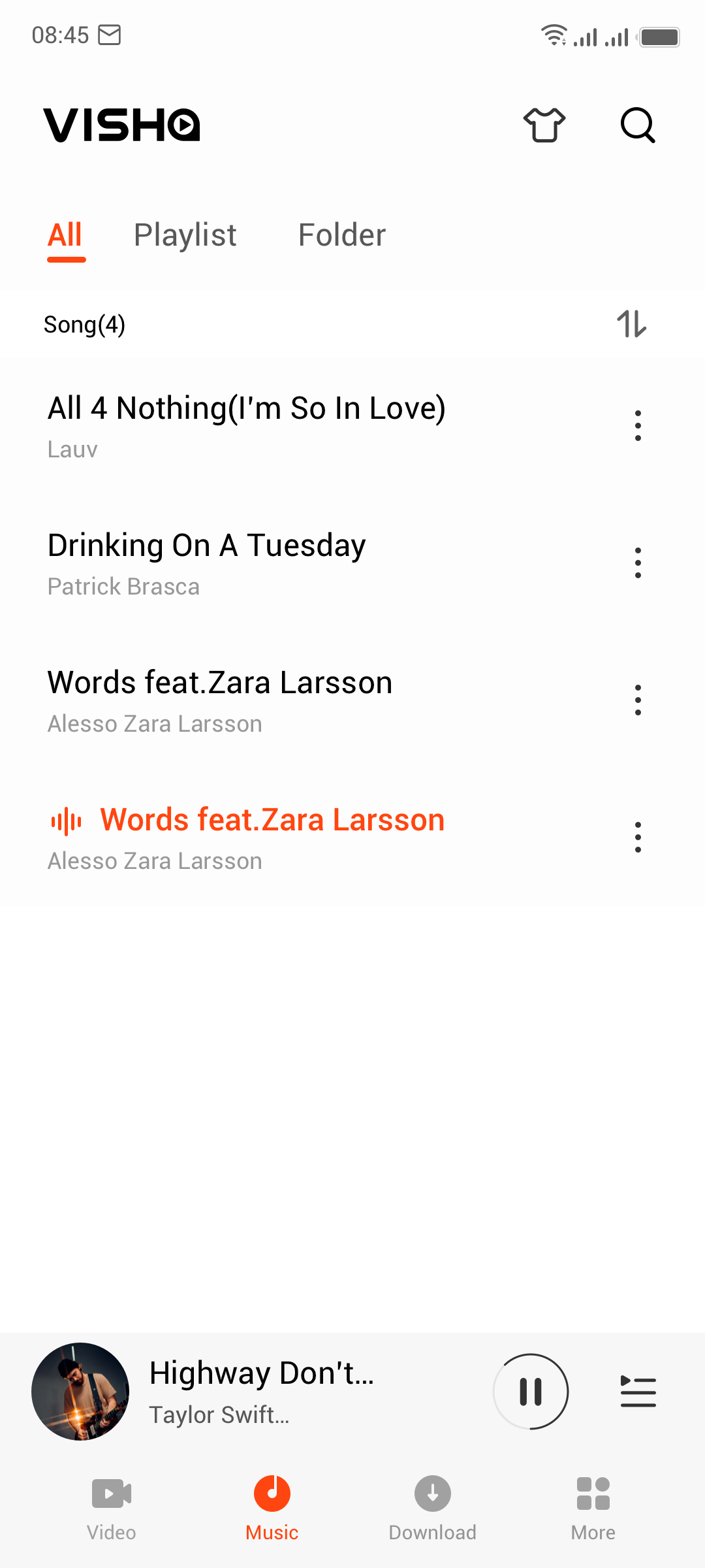 اسکرین شات 5 برنامه Visha-Video Player All Formats